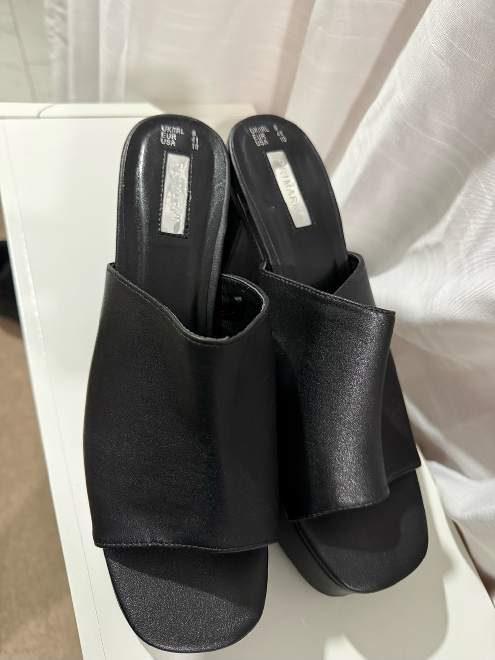Primark Black Slide Mule Clogs
